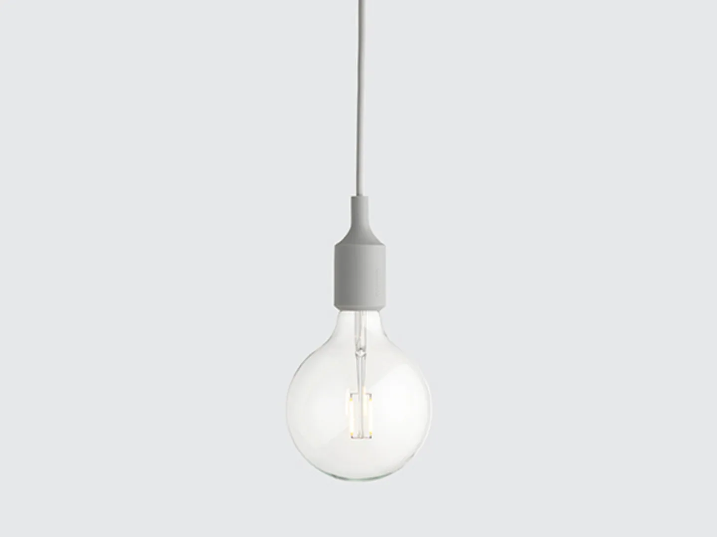 E27 Pendel Light Grey - Muuto - Spisestue - Design - Plast