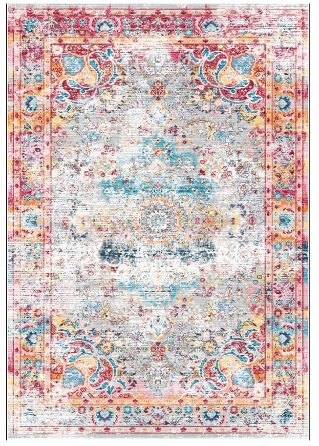 Wilton-teppe - Jedaida (multi) (Størrelse: 200 x 280 cm)