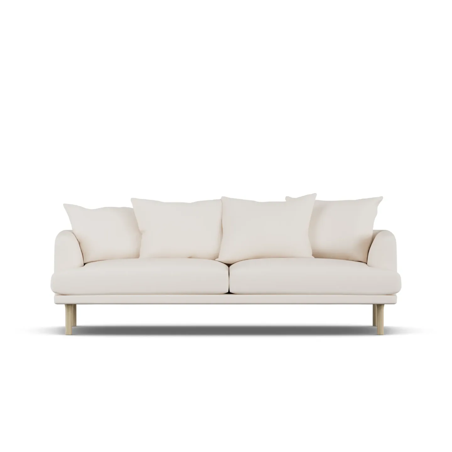 1898 Sjövik Sofa Caleido Beige 9600-Eiche weiß geölt, 3-sitzig