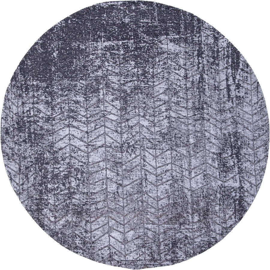 Teppich Jacob's Ladder grau Polyester 240 x 240 cm