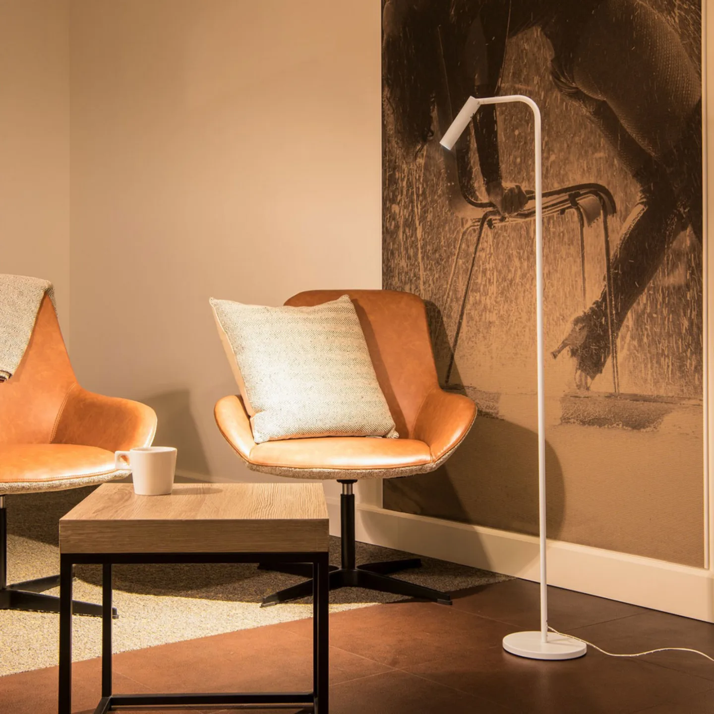 Karpo Golvlampa White - SLV - Arbetsrum / hemkontor - Modern - Metall - Med lampskärm