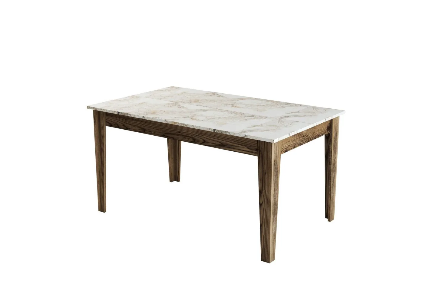 Lissione Matbord 145x88 cm Brun/Vit - Hanah Home