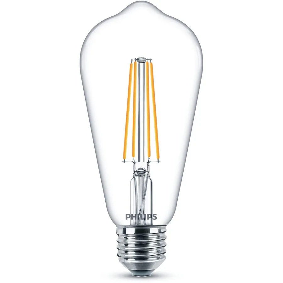 Leuchtmittel Philips Glas E27 4.3 W - Farbe: Transparent - LED - Lichtfarbe: Extra warmweiss - LED Leuchtmittel