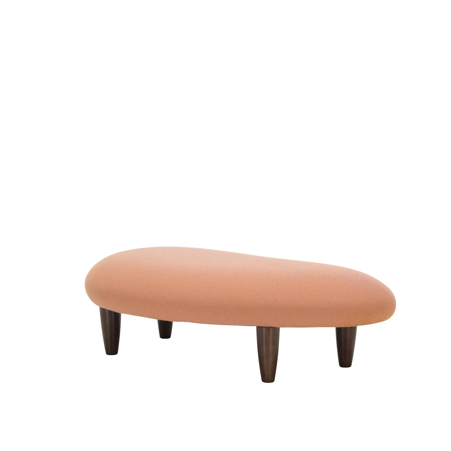 Vitra - Freeform Ottoman, Pale Rose Cognac, Naturlig Lönn - Fotpallar - Isamu Noguchi - Rosa - Trä/Skum