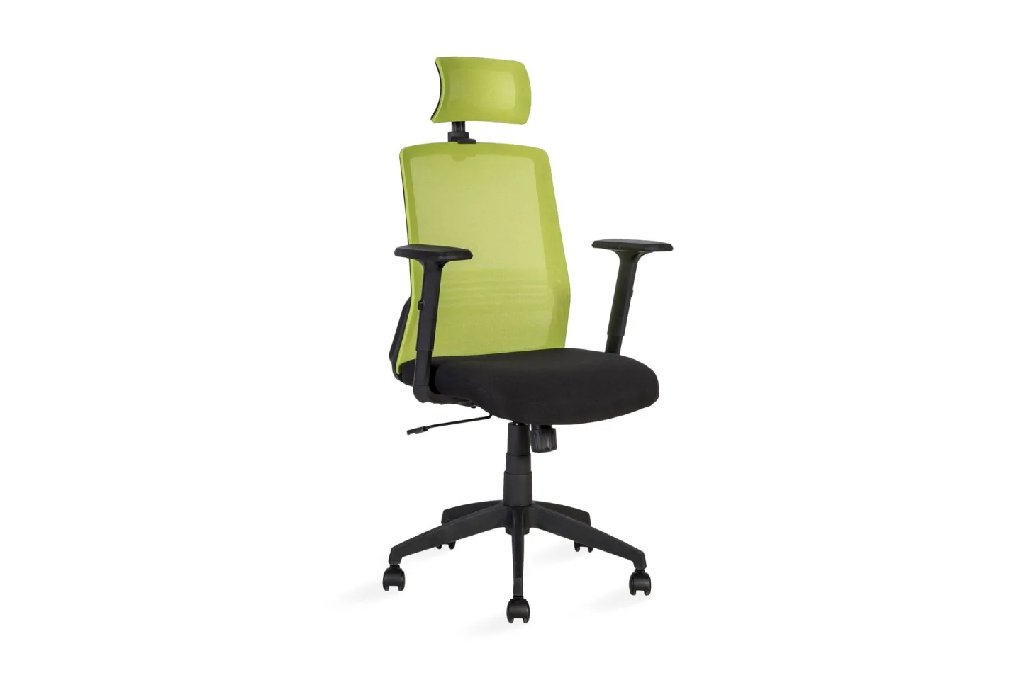 Kontorstol Bravo 62x53xh107-1145 cm Svart Grönt -