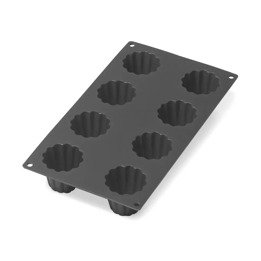 Lékué Lékué Silikonform Canelé Bordelais 8 Stk. Schwarz