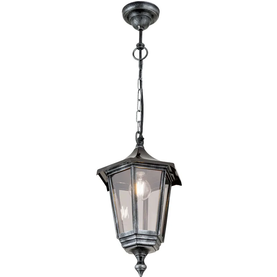 Aussenlampe Hermine Schwarz/Silber 25.5 cm 25.5 cm - Material: Siluminguss