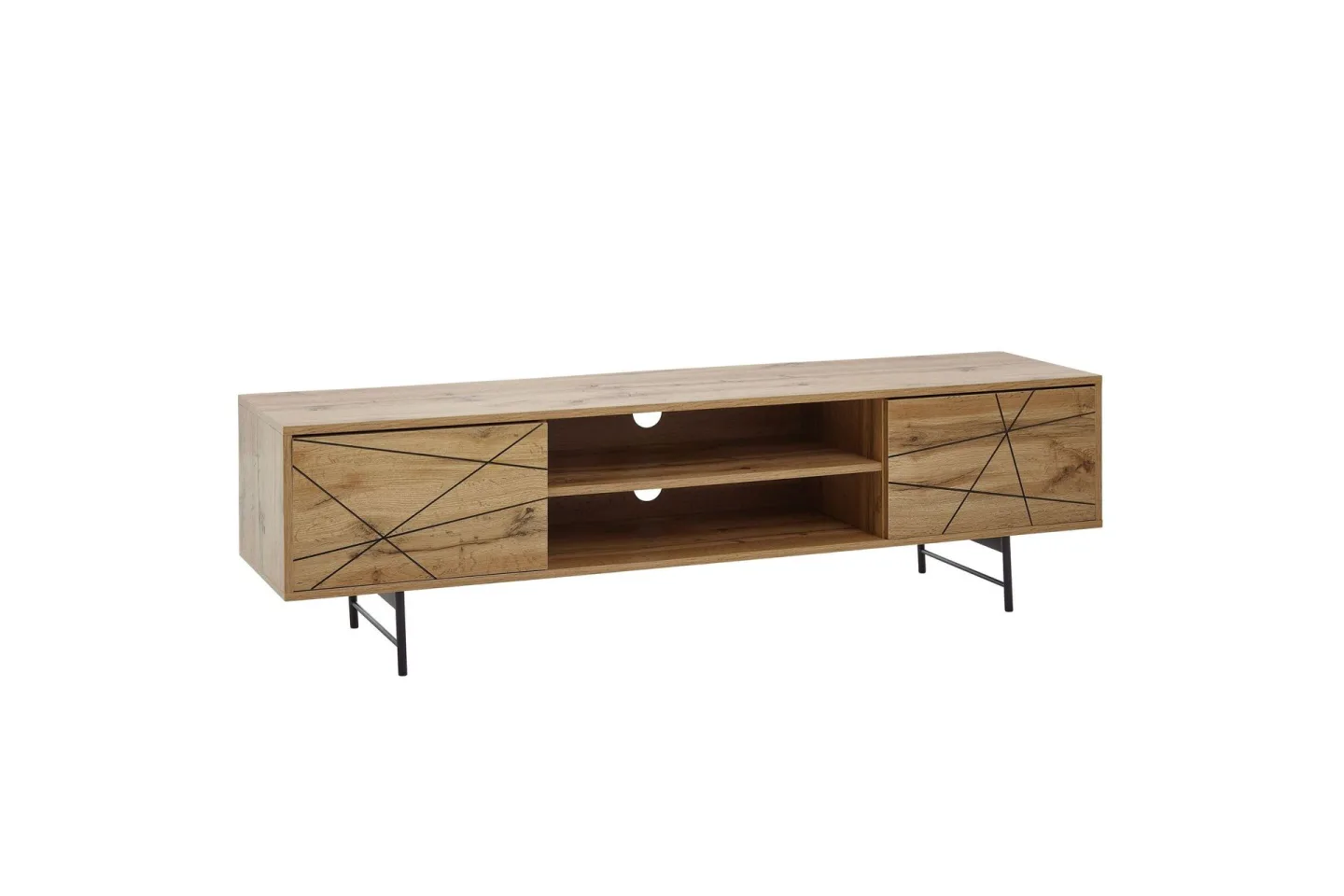 Seddik Tv-bänk 45x160 cm Rektangulär - Brun