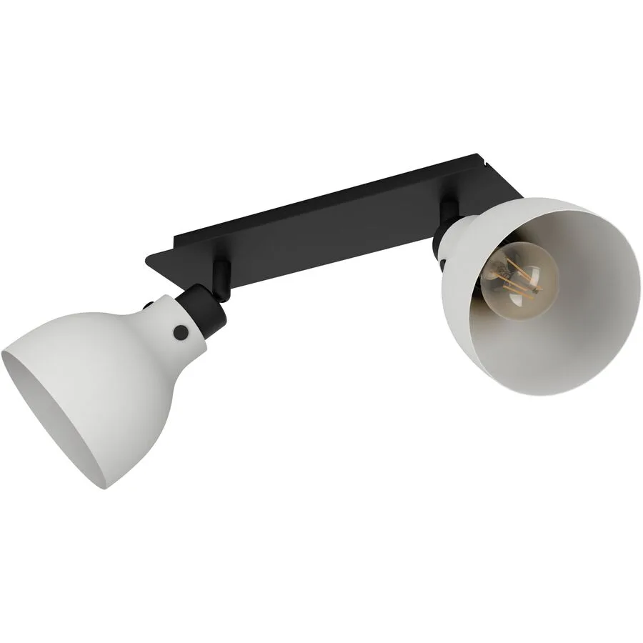 Eglo Spot Matlock Grau/Schwarz Stahl/Holz 14.5 cm 22.5 cm - Material: Holz/Stahl