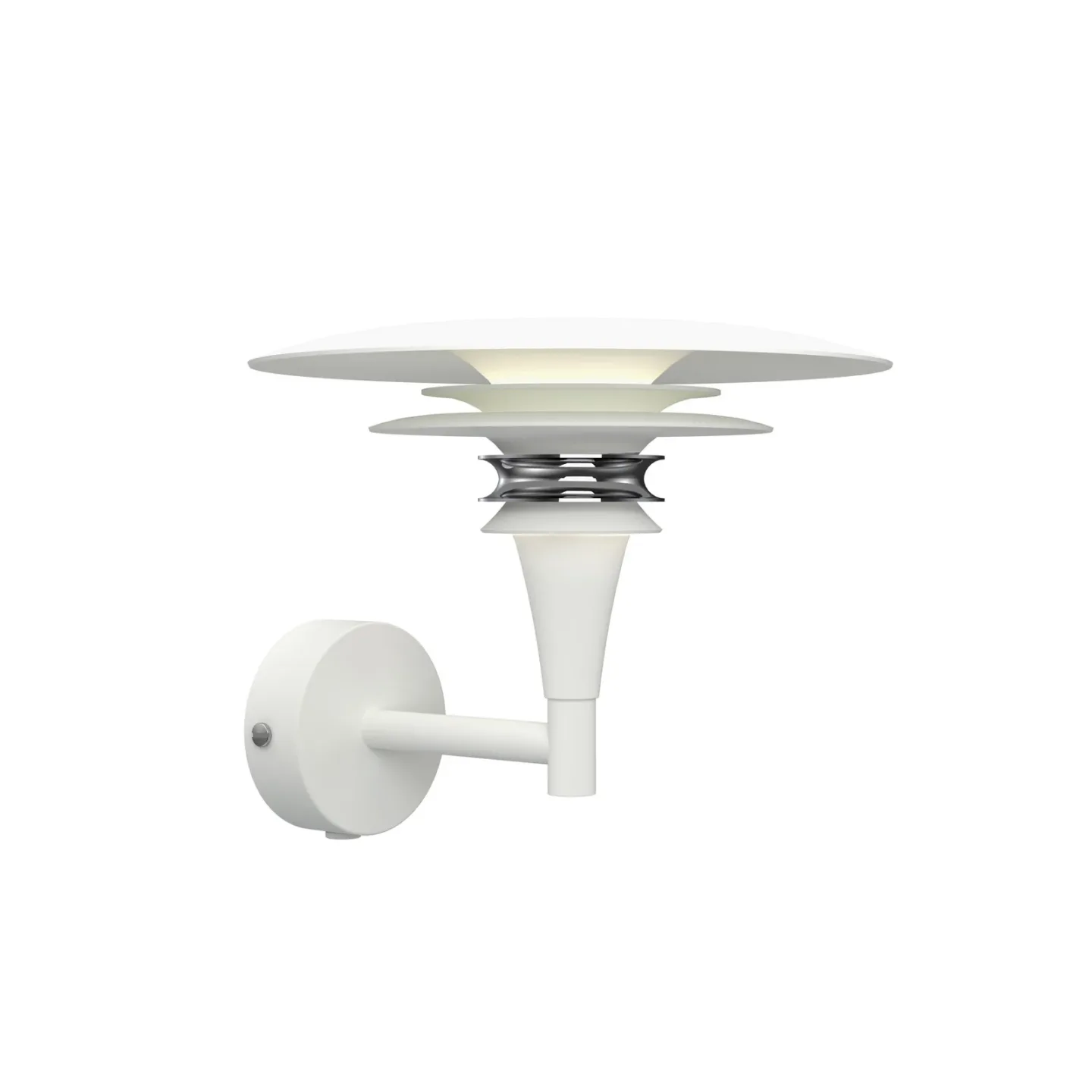 Diablo Wandleuchte, weiß/chrom, Ø 20 cm Metall, G9 - Belid - Wohnzimmer - Design - Einflammig