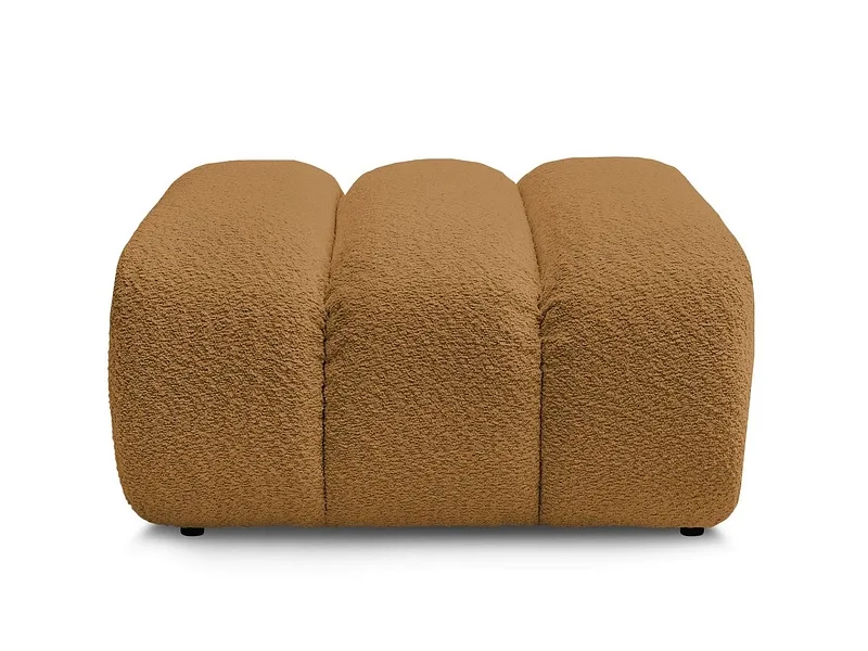 Hocker BOBOCHIC TALIA 80x80x42cm boucle-stoff gelb