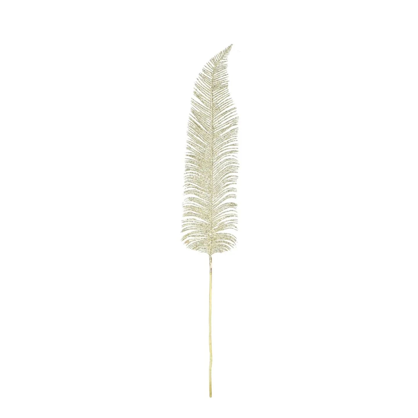Decofinder Kunstblume Feder, Silberglitter | Schubiger Möbel