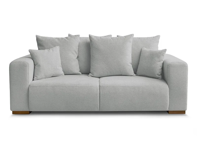 2er Sofa BOBOCHIC SIDONIE Stoff chiniert hellgrau