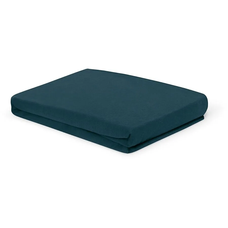 Living Home Fixleintuch Albany petrol Baumwolle 200 x 200 cm