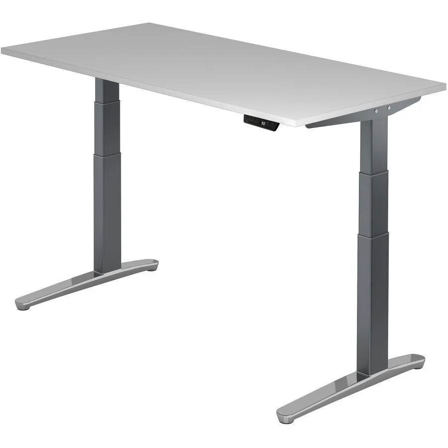 Schreibtisch Office grau Holzwerkstoff B 160 T 80 cm