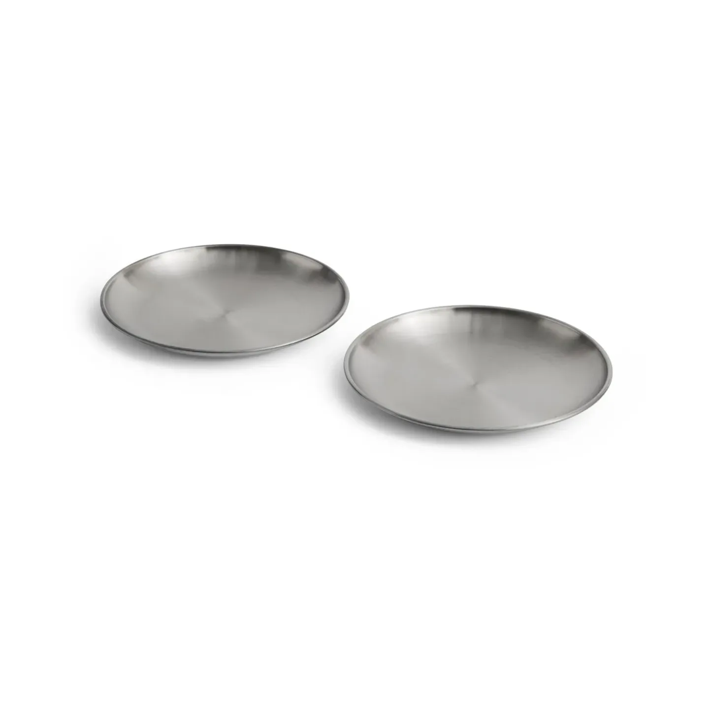HAY Outdoor Market Teller Edelstahl, Ø20 cm, 2er Pack