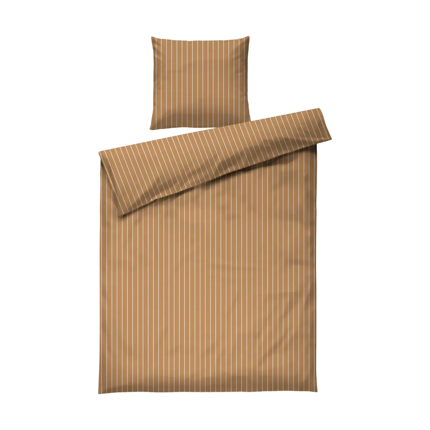Juna Soft Bettwäscheset, 150x210/50x60 cm Karamell-offwhite
