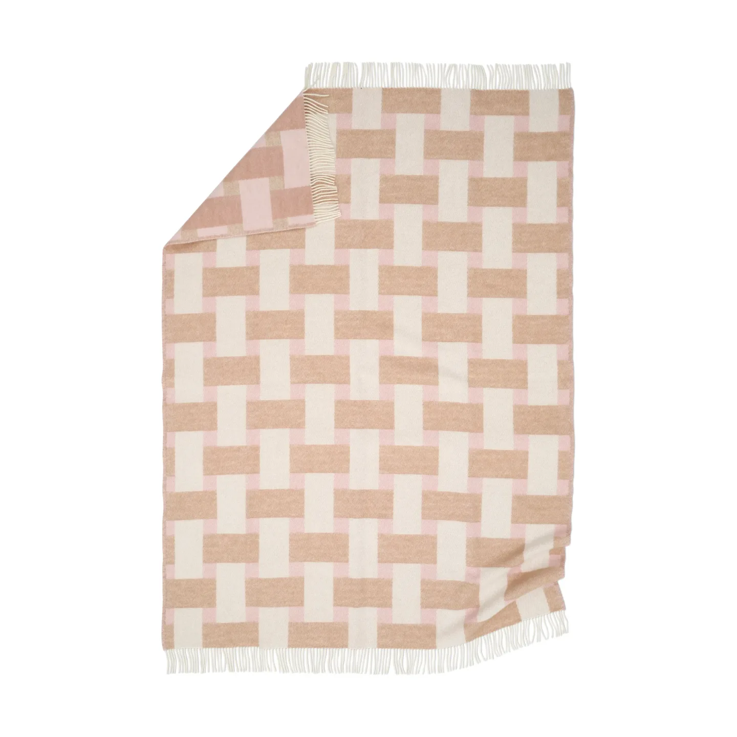 Pläd weave rosa