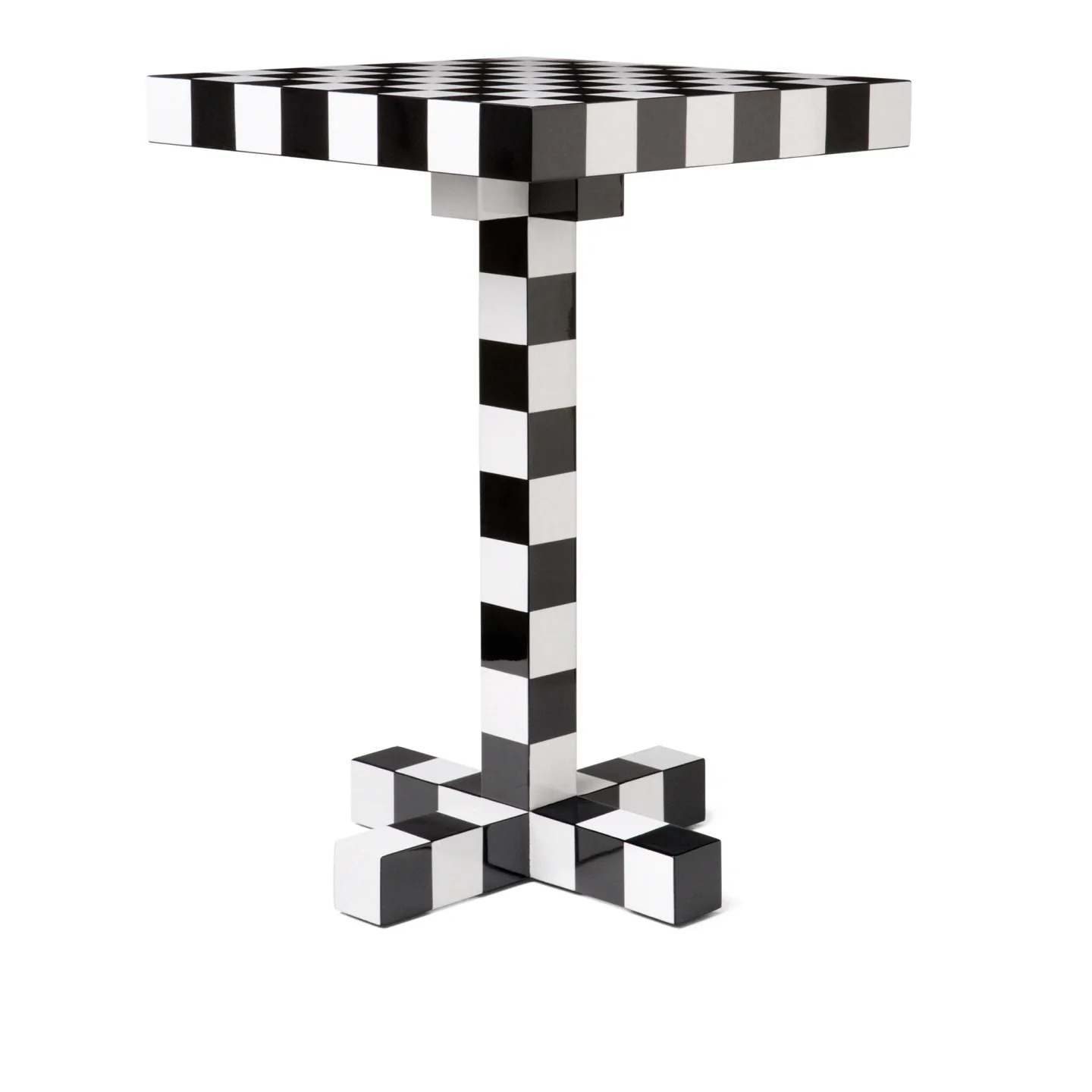 Moooi - Chess Table - Sidobord - Front Design - Svart,Vit - Metall