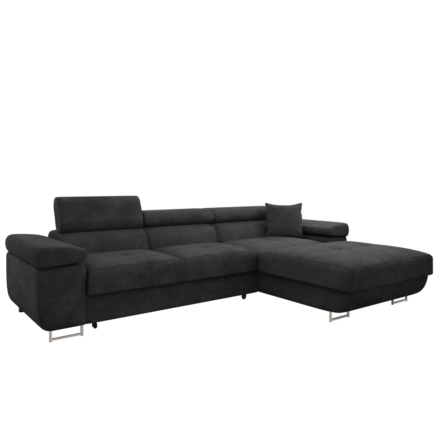 Gabina 3-sits Bäddsoffa med divan - svart