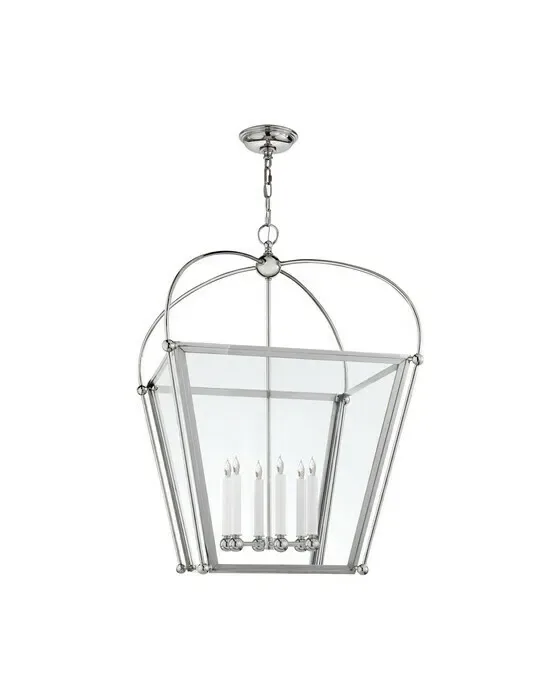 Riverside Large Lantern Polished Nickel