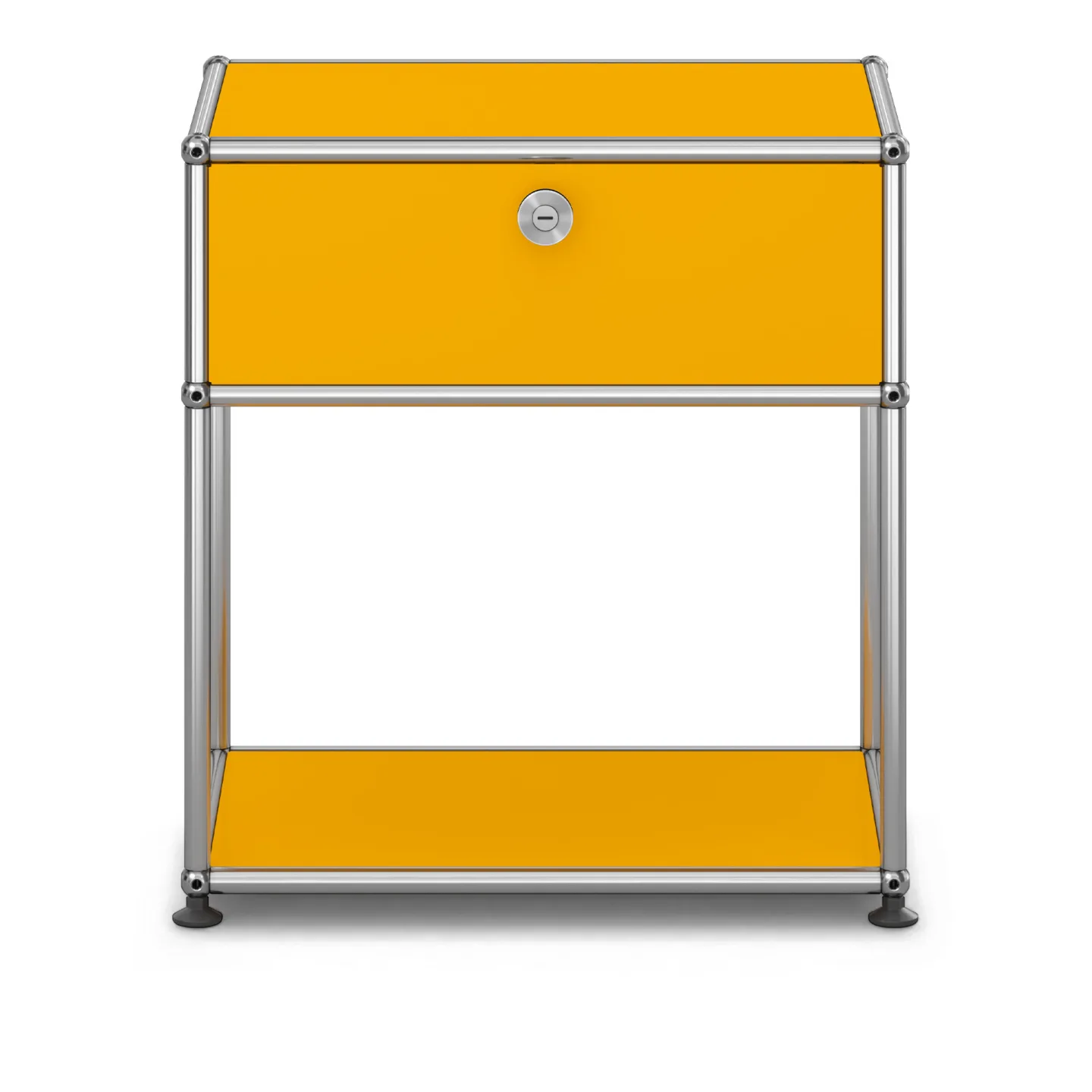 USM - USM Haller Bedside Table M54 Golden Yellow - Sängbord - Fritz Haller & Paul Schärer - Gul - Metall