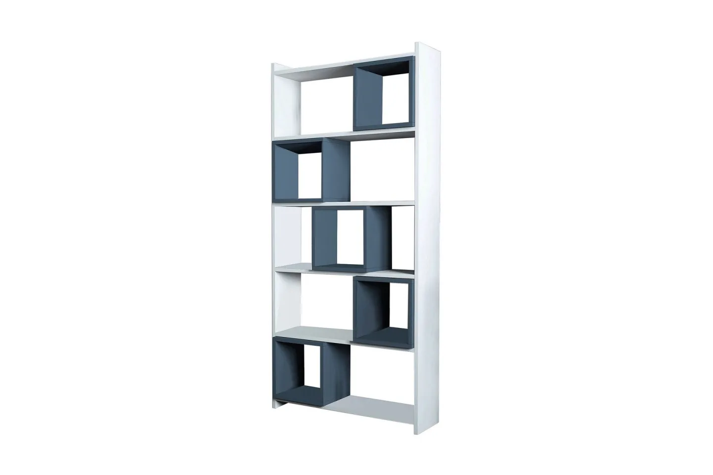 Hovdane Bokhylla 80 cm - Vit/Blå