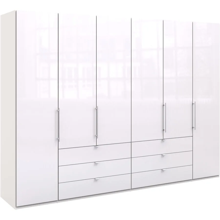 Kleiderschrank Folt weiss Holzwerkstoff B 300 cm