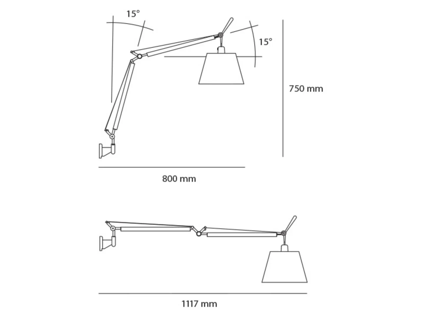 Tolomeo Basculante Væglampe Pergament - Artemide - Stue - Papir / karton