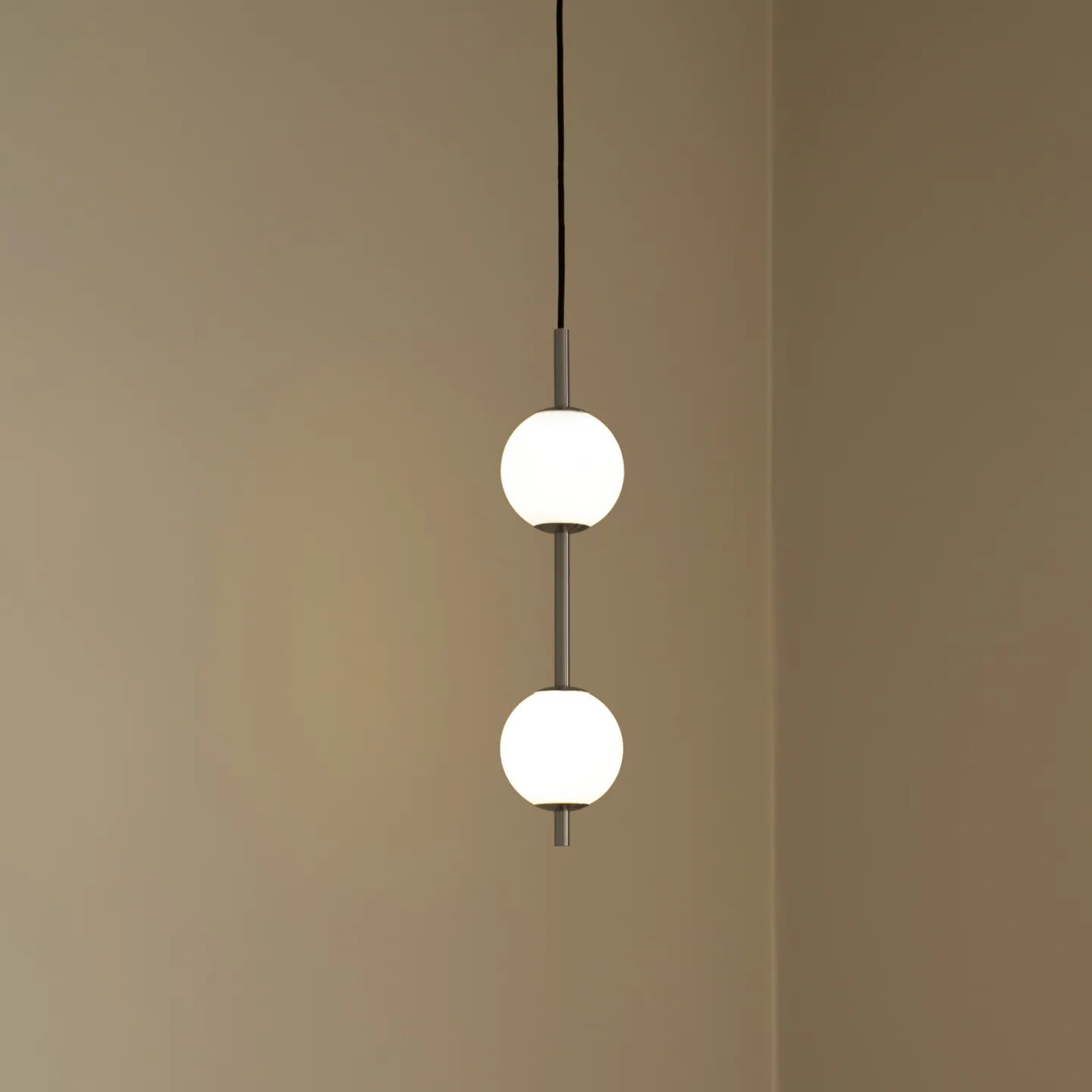 Audrey LED-hængelampe, stålfarvet, 2 lyskilder, Ø 12 cm - UMAGE - Stue - Design - Metal - Med flere lyskilder