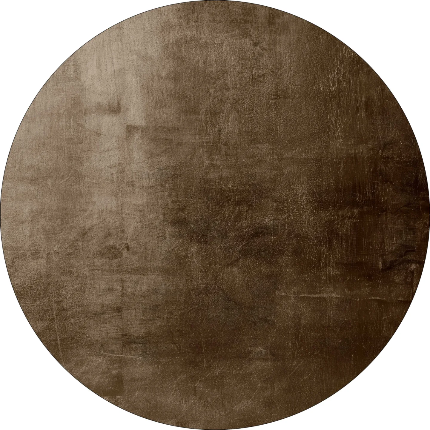 Rundt teppe - Artena (mørk brun) (Størrelse: Ø 160 cm)