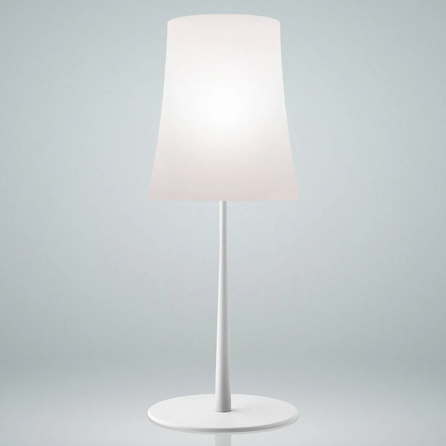 Birdie Easy Grande Tischleuchte White - Foscarini - Wohnzimmer - Design - Metall - Mit Schirm