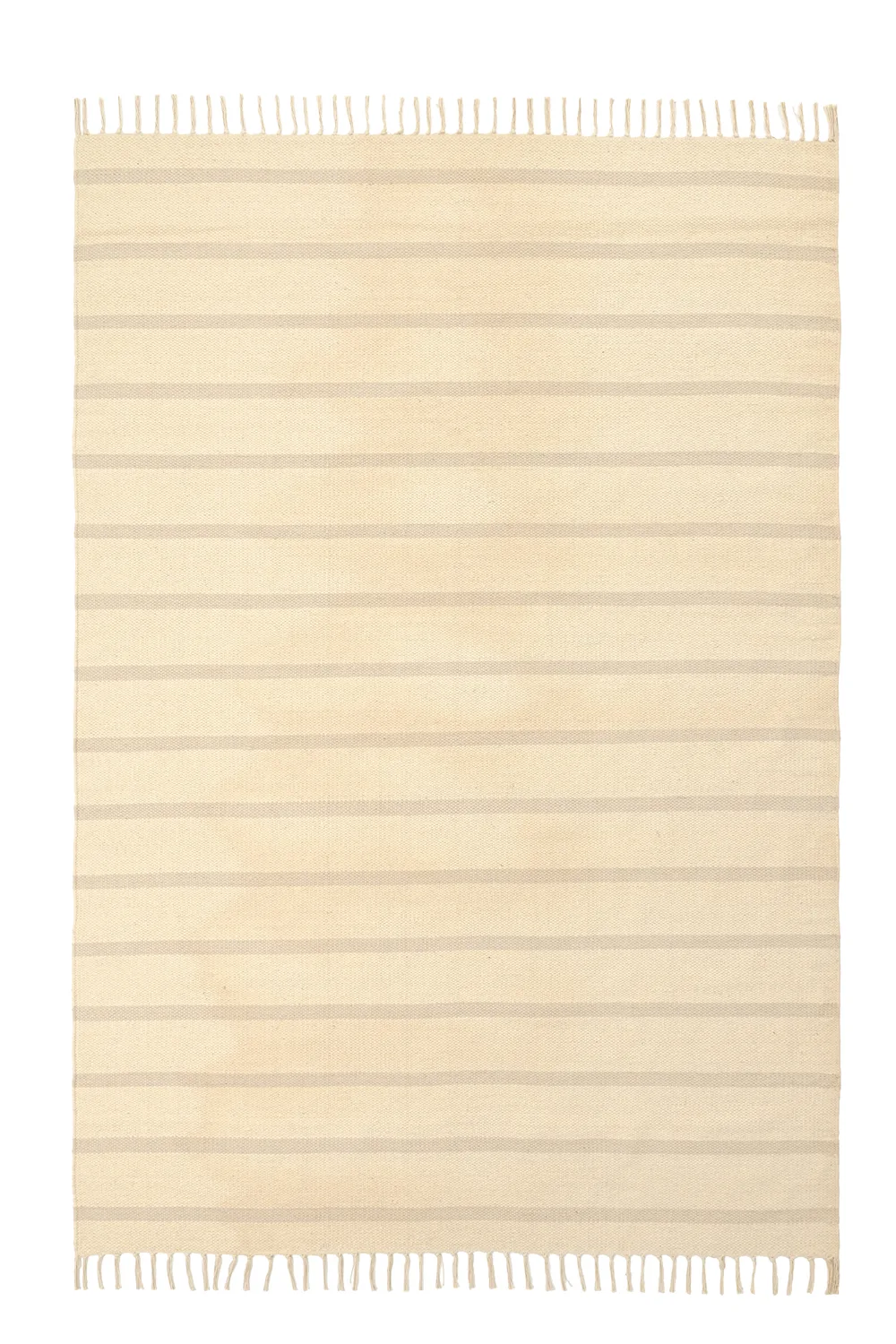 Bomullsteppe - Helle (offwhite/grå) (Størrelse: 60 x 120 cm)