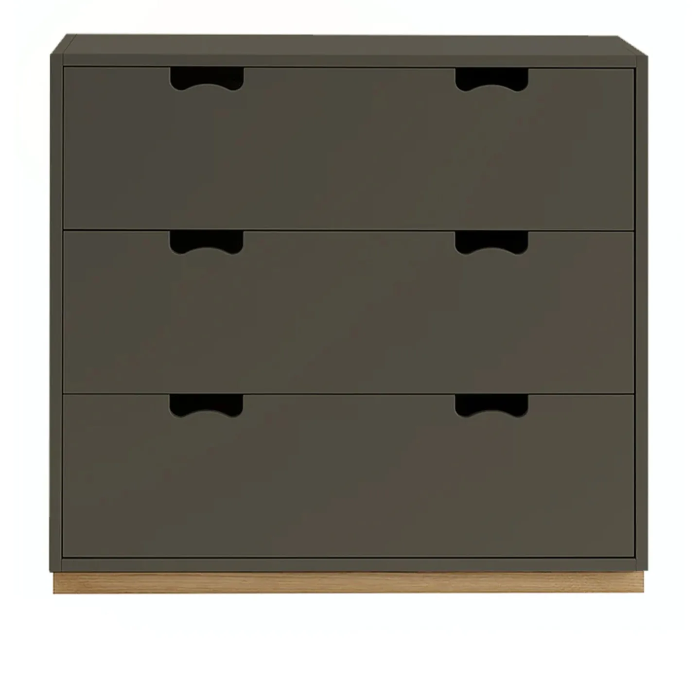 Asplund - Snow Drawer A3 - Taupe, Ek Sockel - Byråer - Grå - Trä