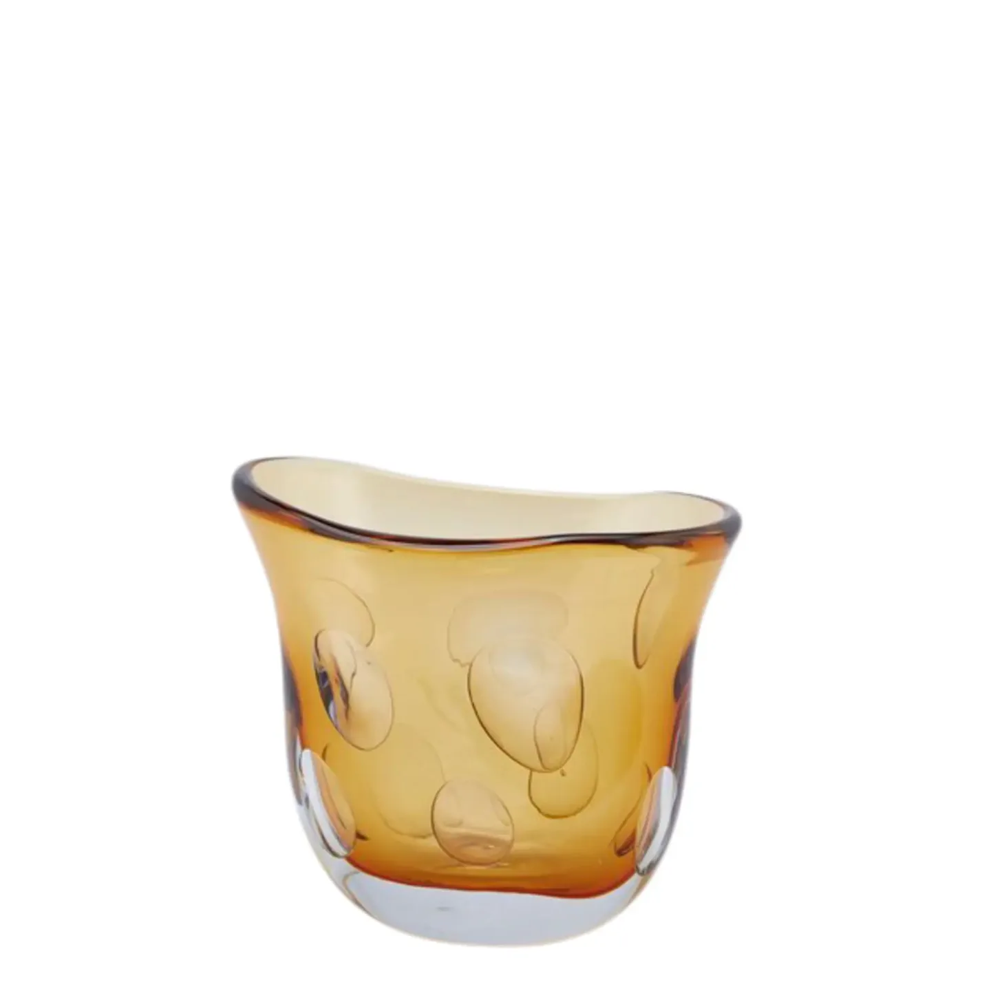 Edg Vase Fluxus Glas Amber H: 23 cm Orange | Schubiger Möbel