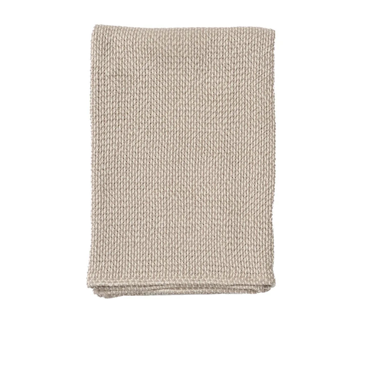 Klippan Yllefabrik Basket bomullsfilt 130x180 cm Beige