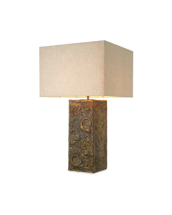 Kamari bordlampe antik messing