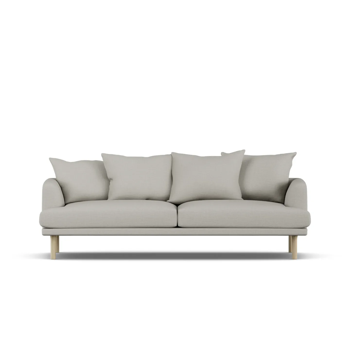 1898 Sjövik soffa Same Grey 6673-vitoljad ek, 3-sits