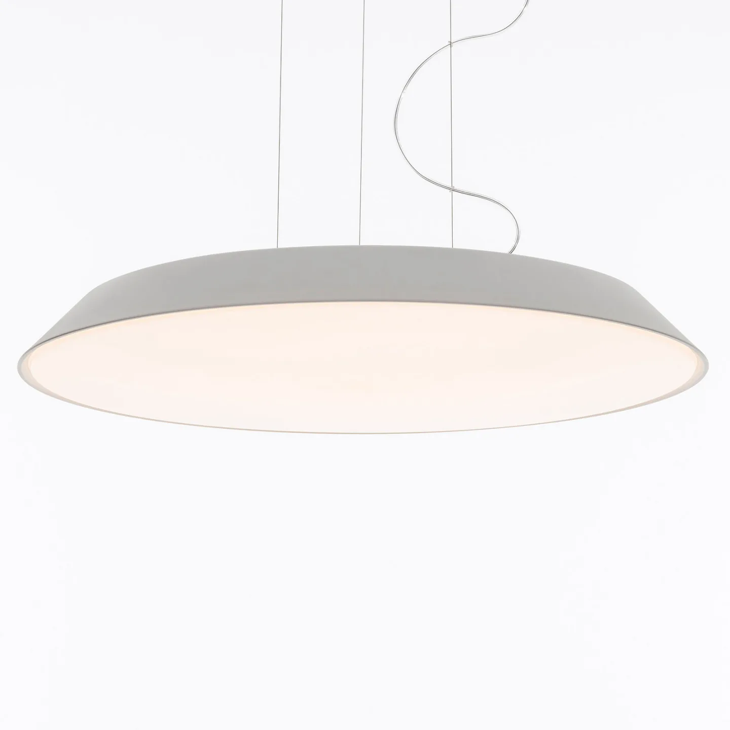 Febe S LED Pendelleuchte 2700K White - Artemide - Wohnzimmer - Modern - Kunststoff - Einflammig