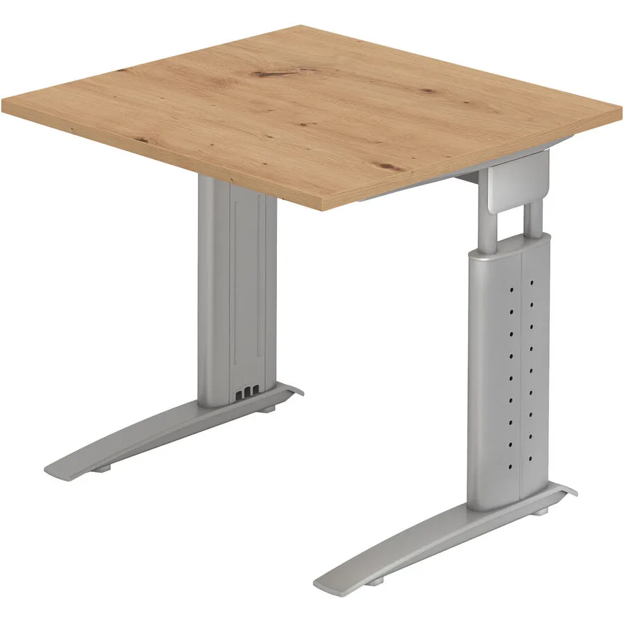 Schreibtisch Office Asteiche Holzwerkstoff B 80 T 80 cm