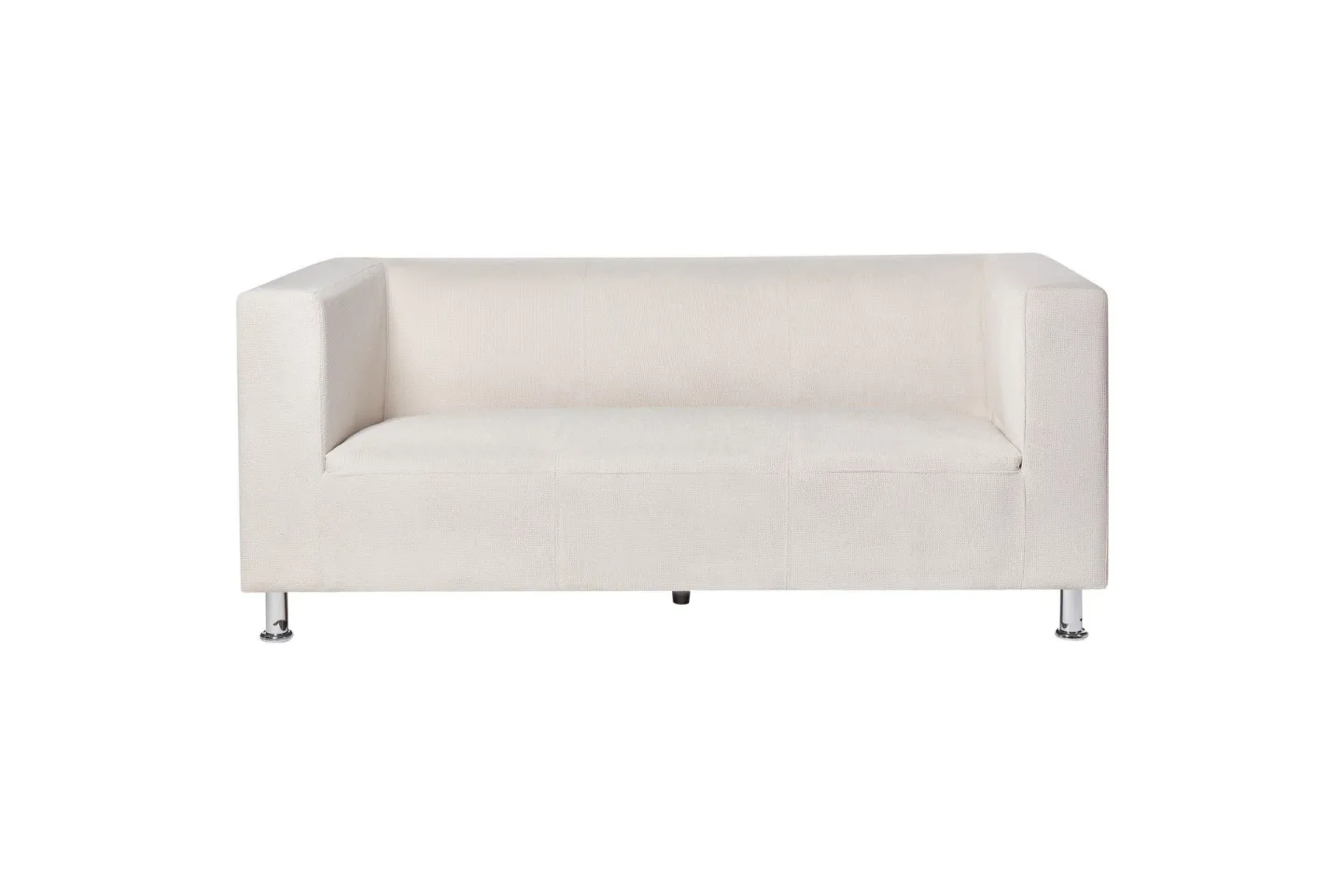 Tomio Soffa 3-sits - Vit/Silver