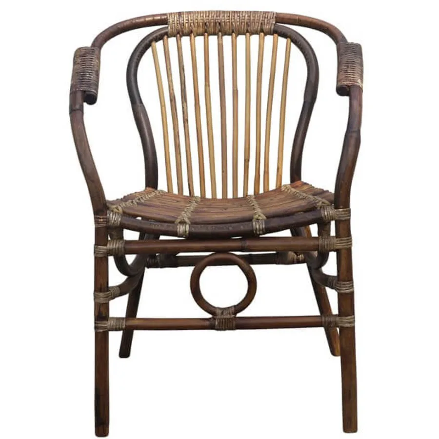 Armlehnstuhl Tan natur Rattan