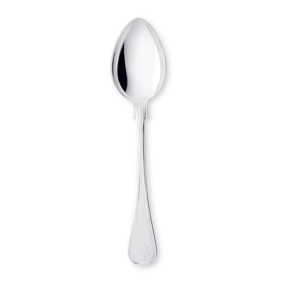 Gense Gammal Fransk efterrättssked nysilver 16,2 cm
