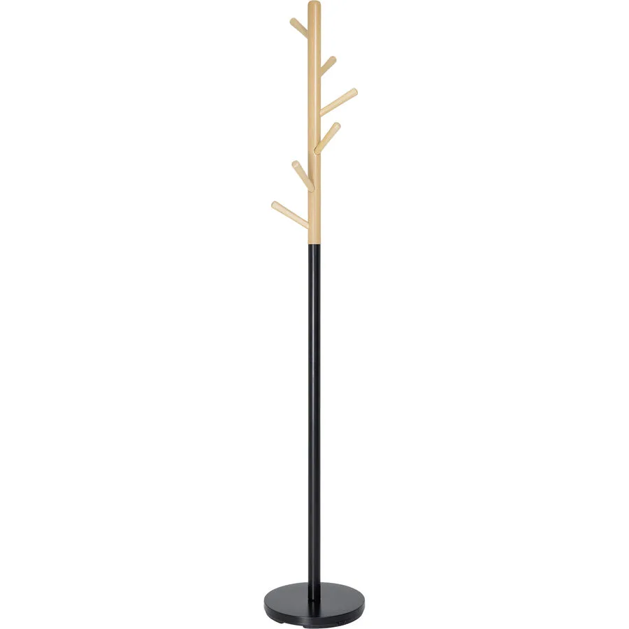 MyDeal Kleiderständer Meridiani natur/schwarz Buche H 182 cm