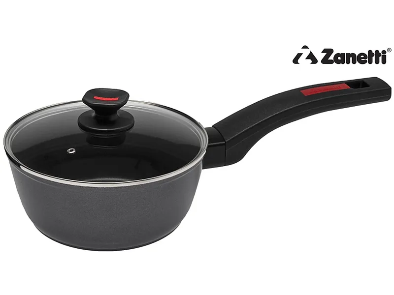 ZANETTI Kochtopf EVOLUTION Ø16cm aluminium space schwarz