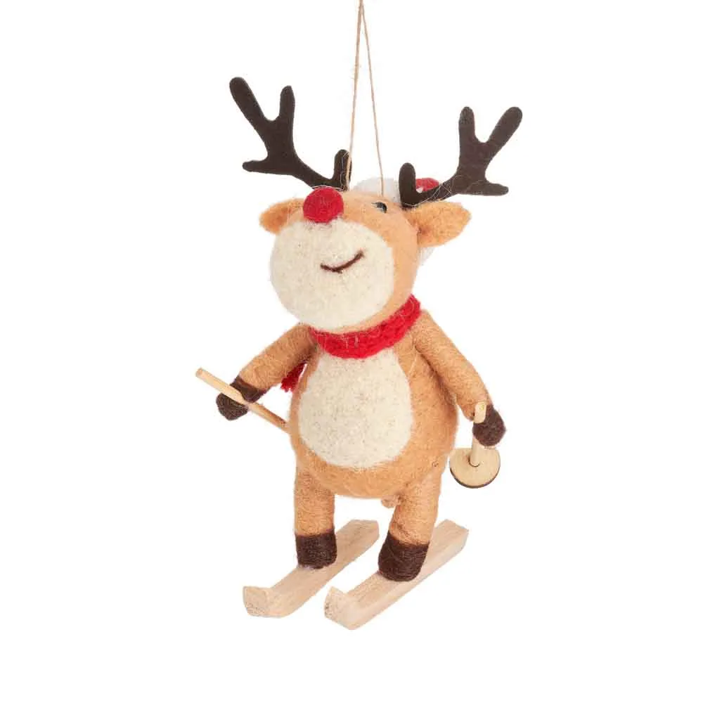 Julgransdekoration Rudolf på Skidor