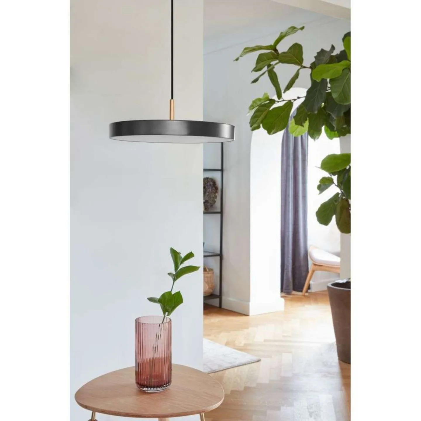 Asteria Plus pendellampe, Ø 30 cm, grå/bronse - UMAGE - Stue - Metall