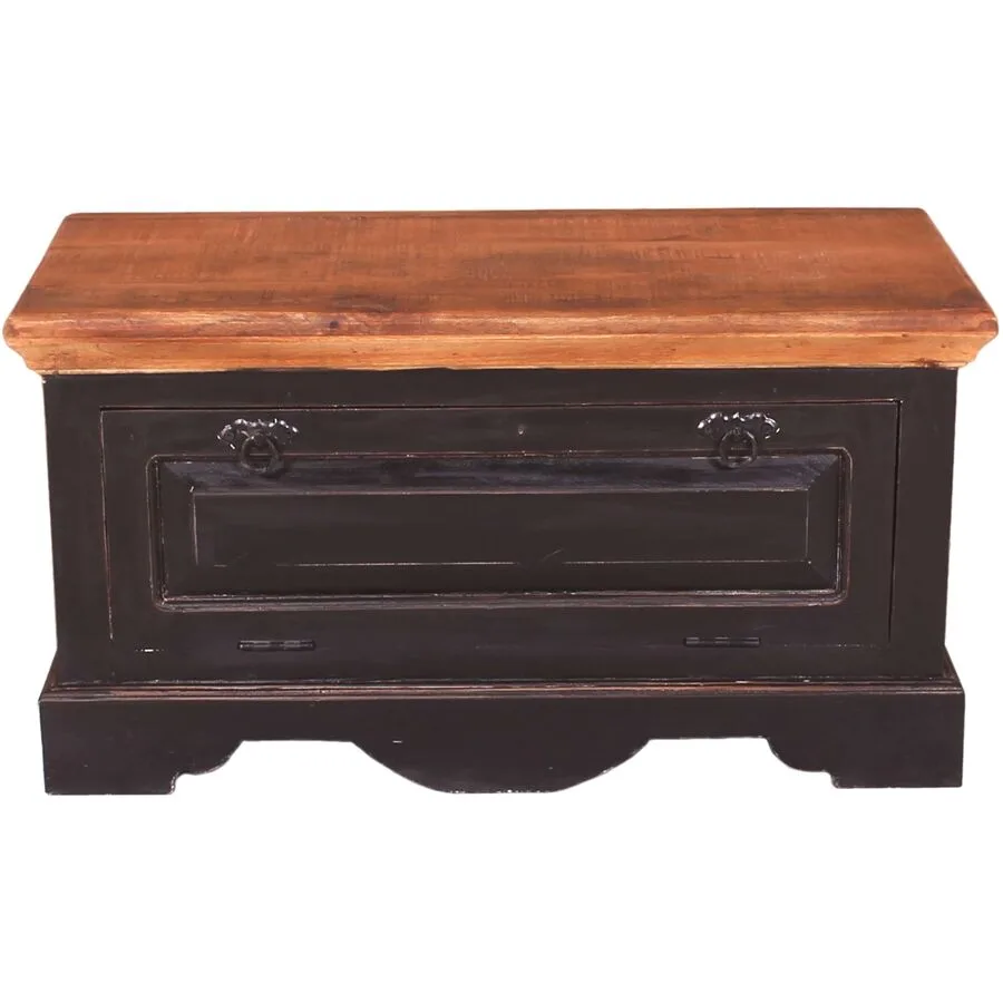 Schuhschrank Sica Schwarz Holz 85 cm 45 cm