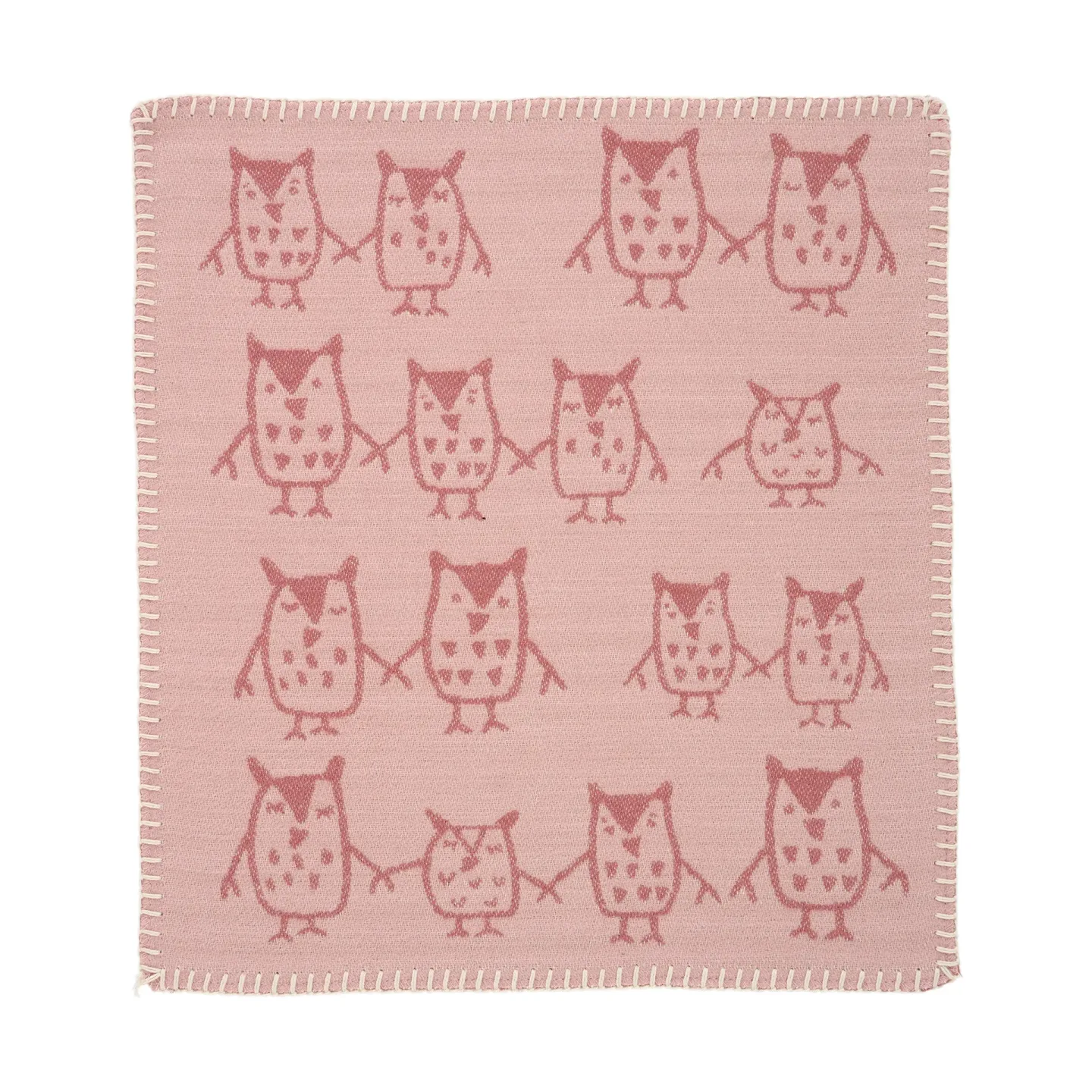 Klippan Yllefabrik Hand in hand Schmusetuch 34x40 cm Rose brown
