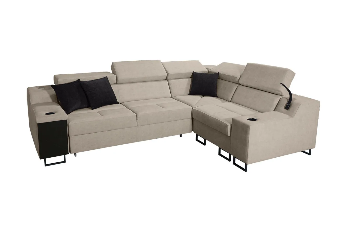 Seginus Hörnbäddsoffa 4-sits 210x127 - Beige